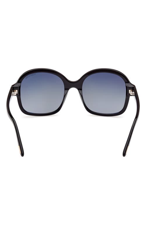 TOM FORD TOM FORD HANLEY 57MM GRADIENT BUTTERFLY SUNGLASSES 