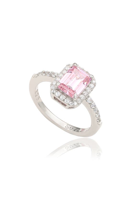 SUZY LEVIAN SUZY LEVIAN EMERALD CUT SAPPHIRE RING