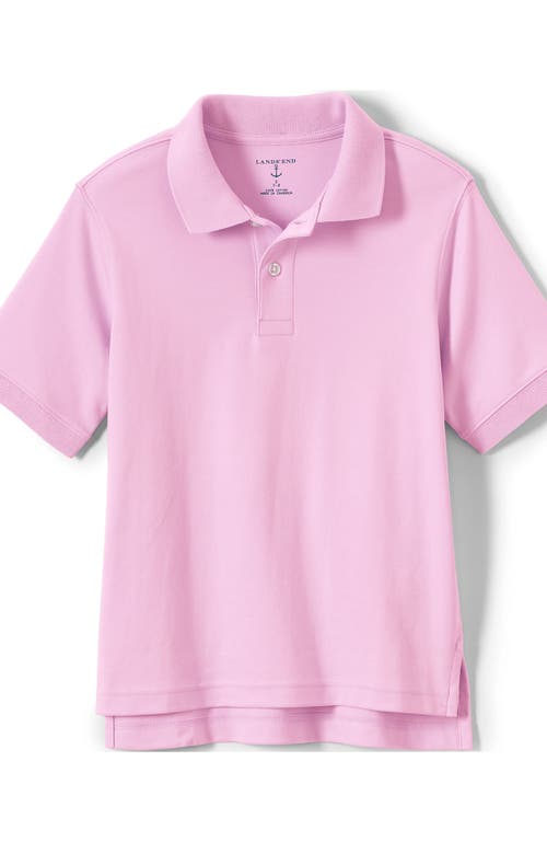 LANDS' END LANDS' END SCHOOL UNIFORM KIDS SHORT SLEEVE INTERLOCK POLO SHIRT 
