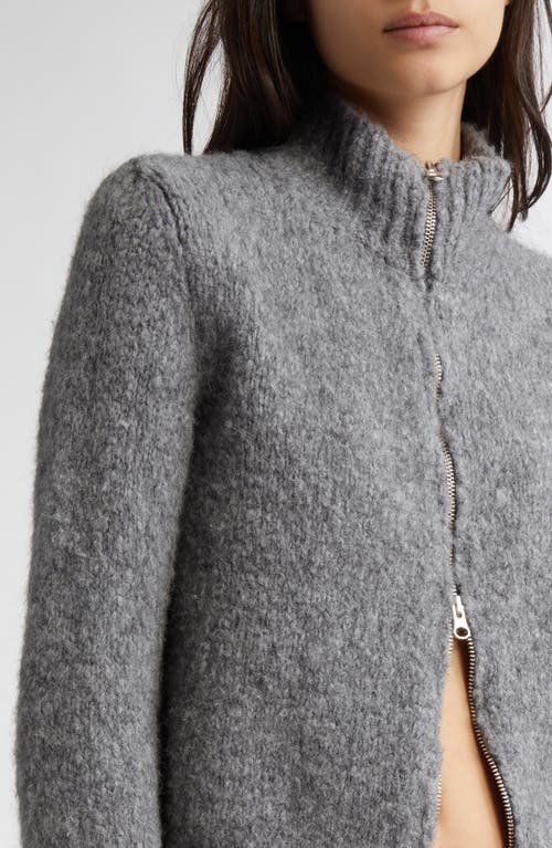 Shop Paloma Wool Stadium Intarsia Zip Cardigan In Grey