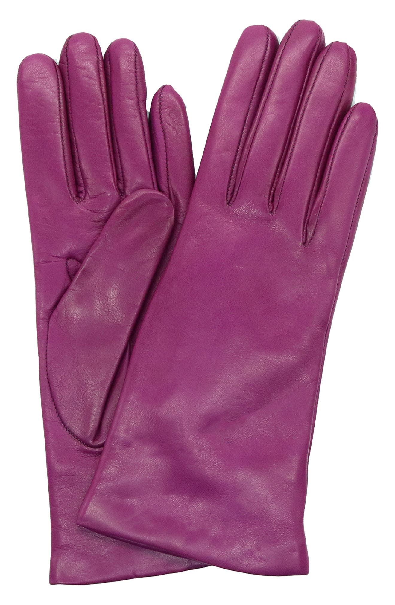 purple cashmere gloves