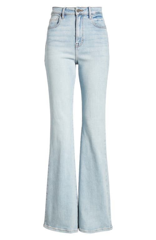 Shop Hidden Jeans High Waist Flare Jeans In Light Wash