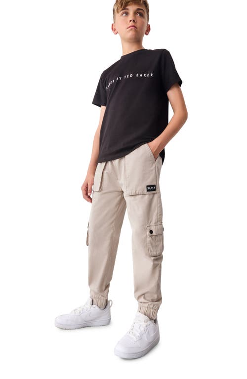 Shop Baker By Ted Baker Kids' Cotton Cargo Pants In Neutral