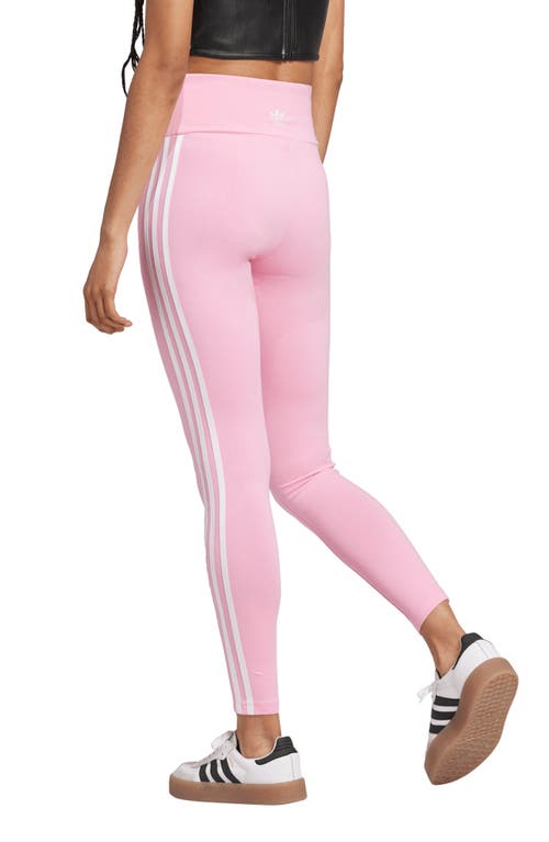 Adidas Originals Adidas Adicolor 3-stripes Leggings In Bliss Pink