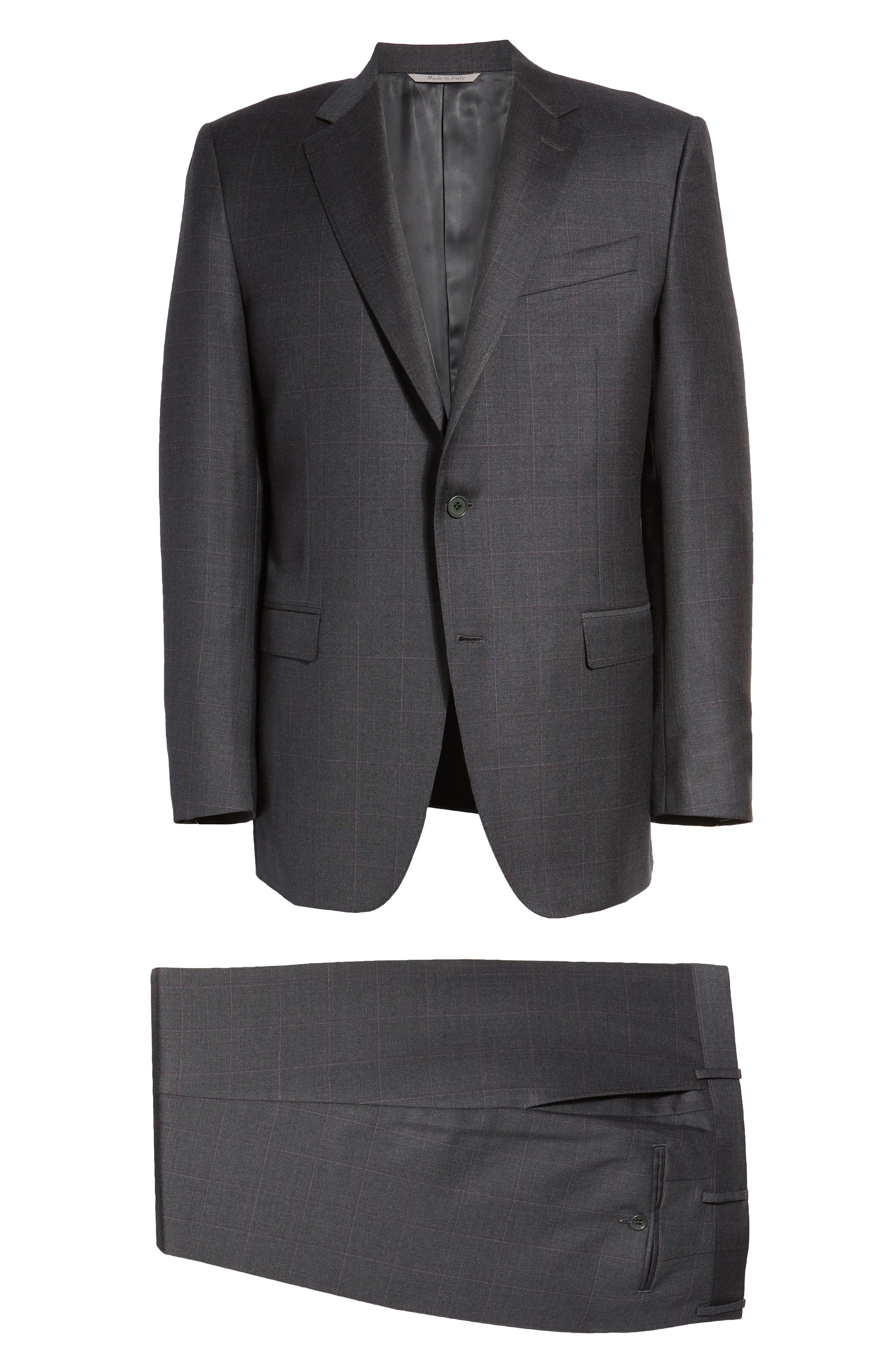 canali black suit