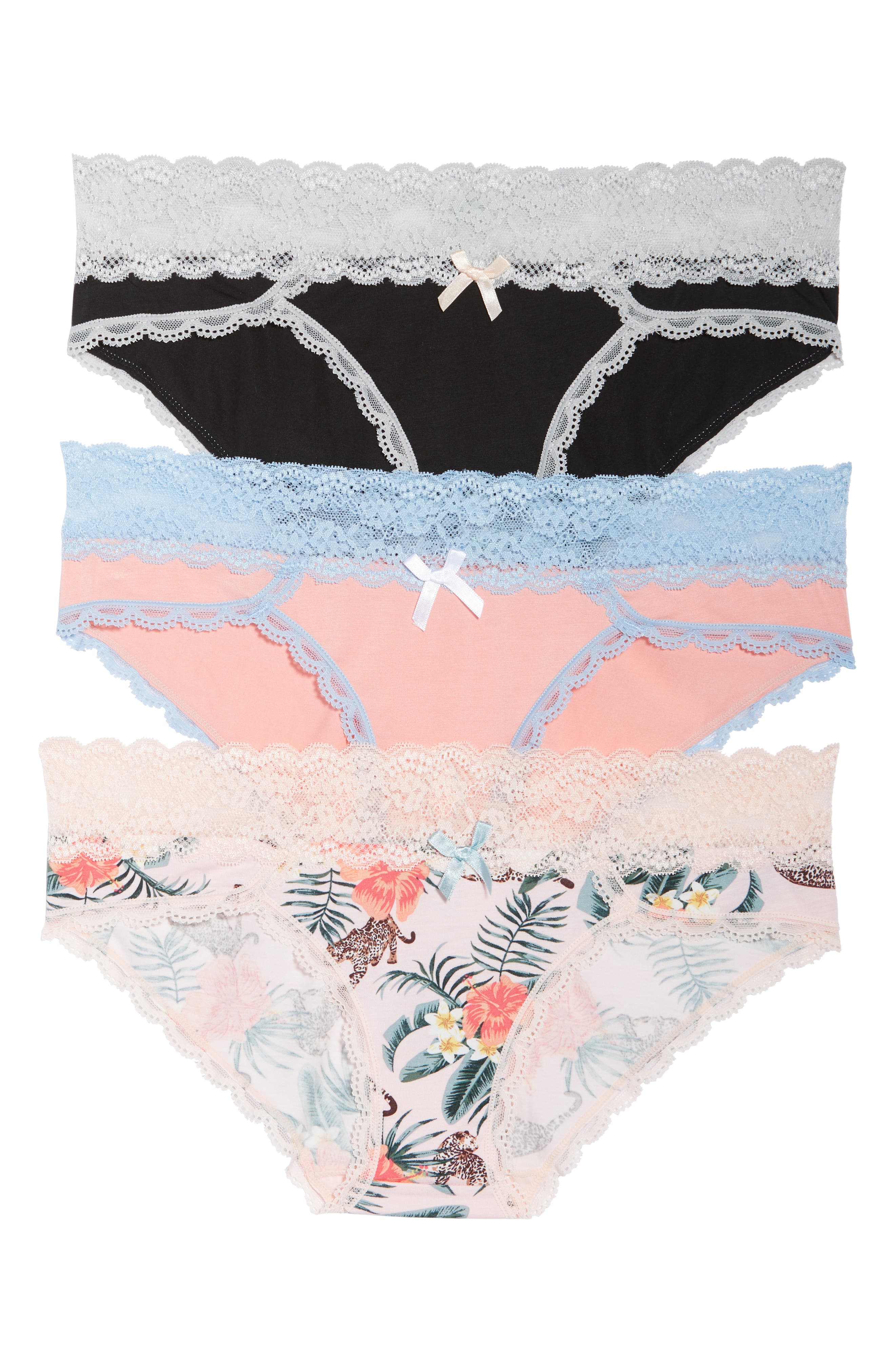 Honeydew Intimates Ahna 3-Pack Hipster Panties | Nordstrom