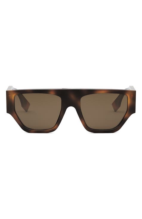 'Fendi O'Lock 54mm Geometric Sunglasses