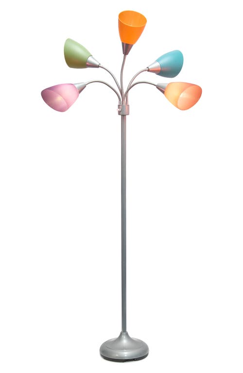 LALIA HOME LALIA HOME FIVE LIGHT GOOSE NECK FLOOR LAMP