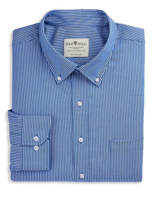 Oak Hill Pinpoint Oxford Dress Shirt In Blue Multi