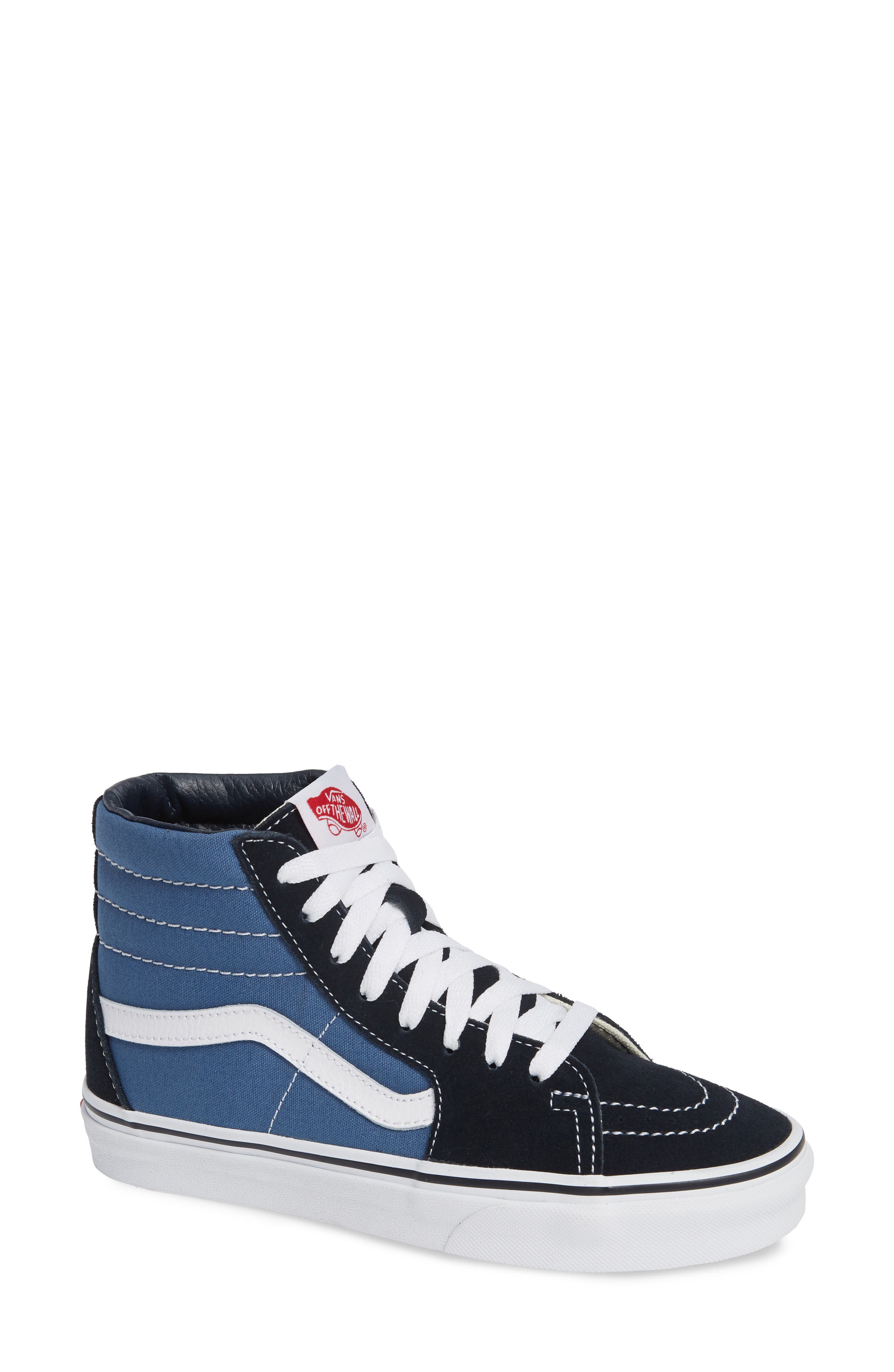 vans sk8 hi dress blues