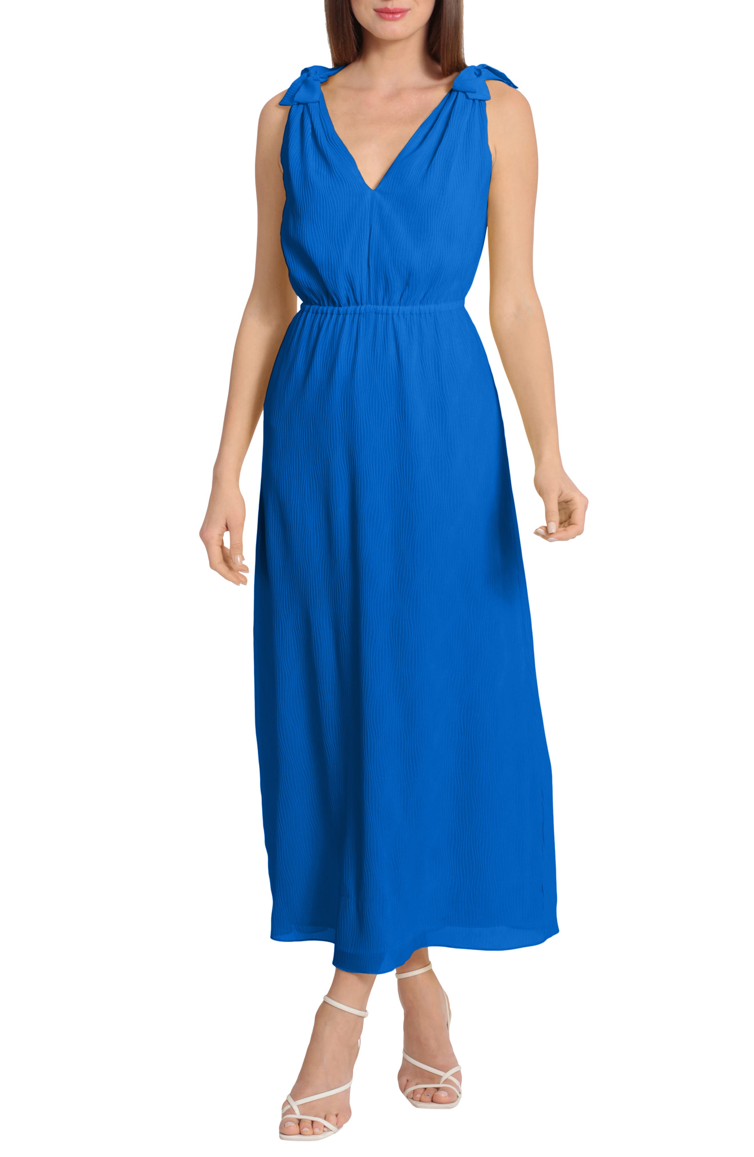 Maggy London V-Neck Sleeveless Midi Dress | Nordstromrack