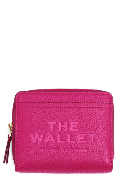 MCM Large Visetos Original Leather Zip-around Wallet in Pink