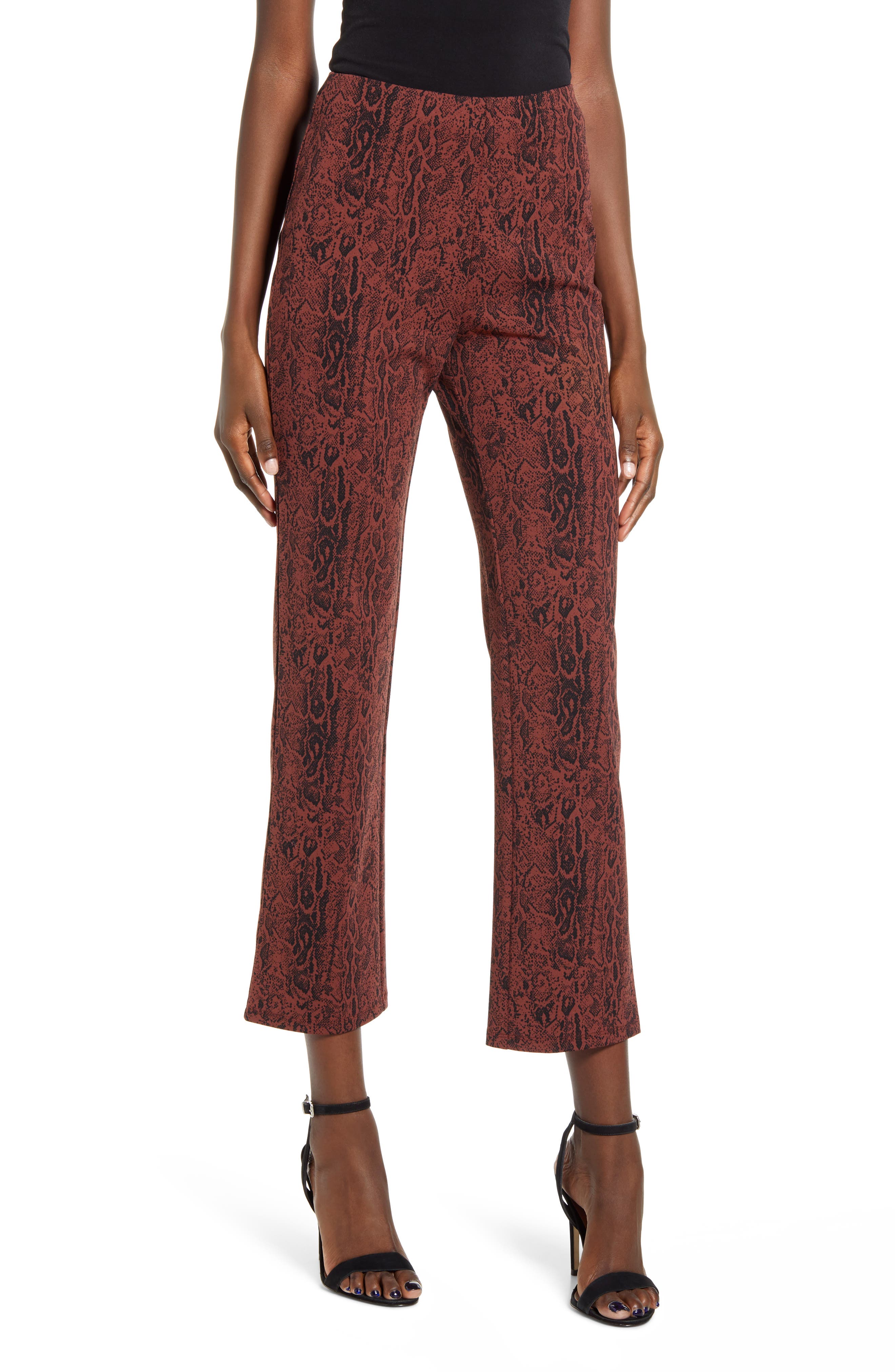 high waisted slim pants