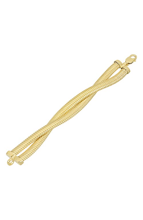 14K Gold Double Layer Bracelet in 14K Yellow Gold