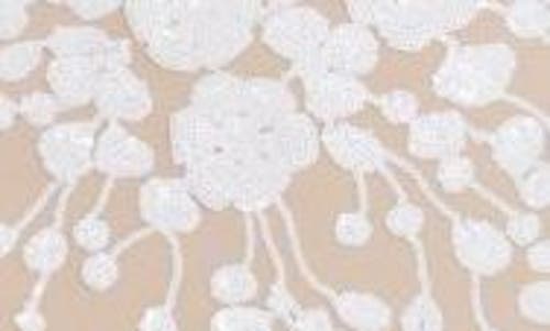 Dress The Population Women's Serena Floral Embroidered One-shoulder Minidress In White-nude