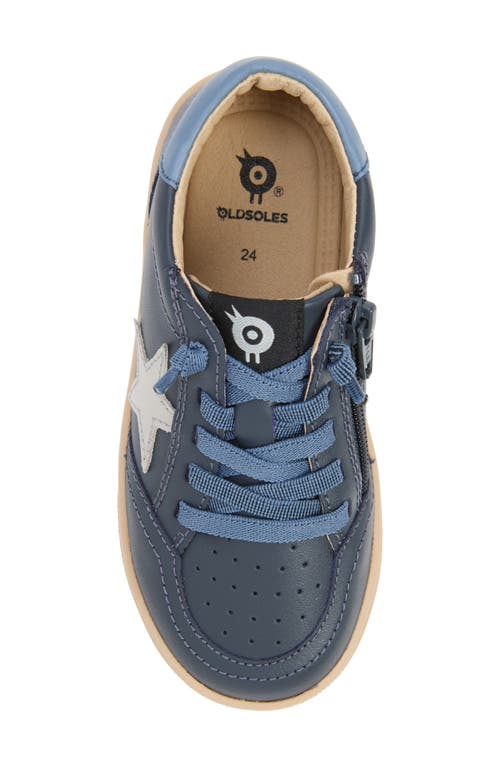 Shop Old Soles Kids' Platinum Runner Sneaker In Navy/indigo/gris