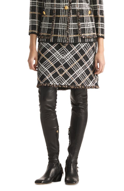 Women's Refried Apparel Black Atlanta Falcons Sustainable Short Skirt