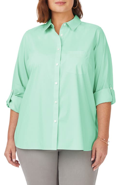 Foxcroft Cole Roll Sleeve Button-Up Shirt at Nordstrom