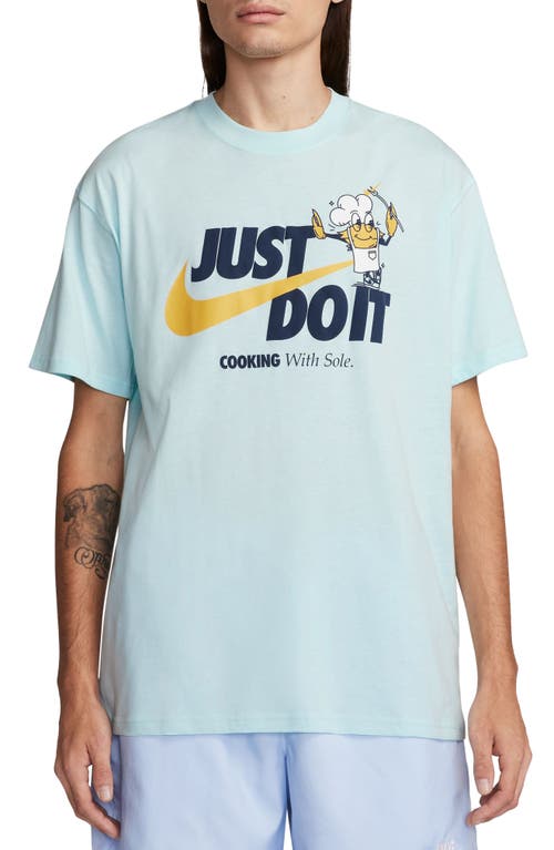 Nike Max90 Cooking With Sole Graphic T-shirt In Blue