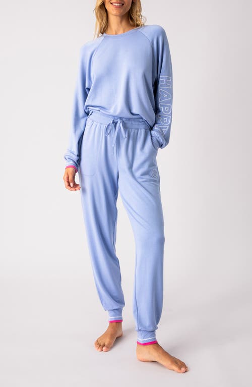 PJ Salvage Choose Happy Relaxed Fit Pajamas Peri at Nordstrom,