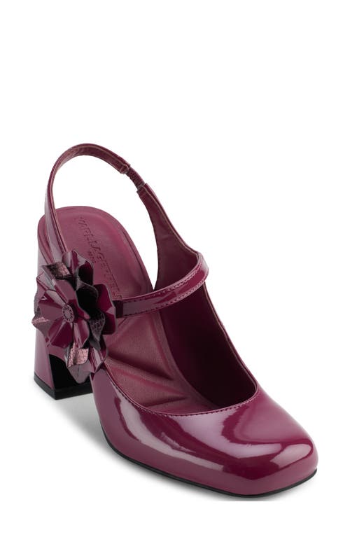 Shop Karl Lagerfeld Pierra Slingback Pump In Red Plum