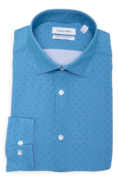 All Season Slim Fit Stretch Dress Shirt (Regular, Big & Tall)