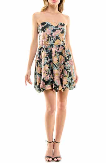 Kendall Strapless Mini Dress Vivid Cornflower