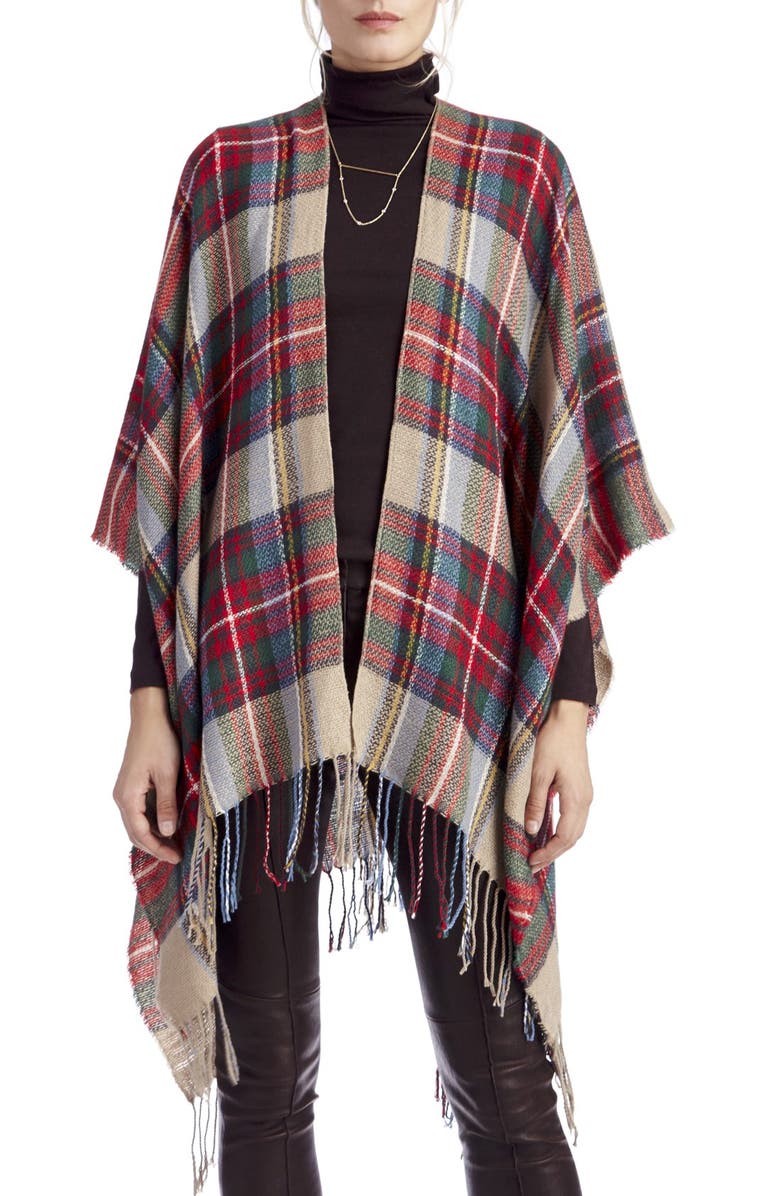 Sole Society Convertible Plaid Wrap | Nordstrom