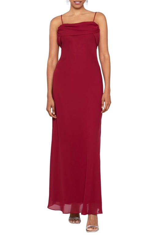 Betsy & Adam Georgette Gown Apple at Nordstrom,