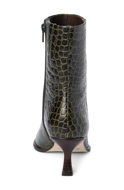 Matisse Gabbie Pointed Toe Bootie In Green Croc