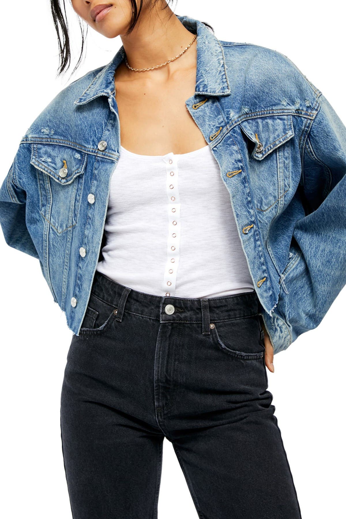 slouchy jean jacket