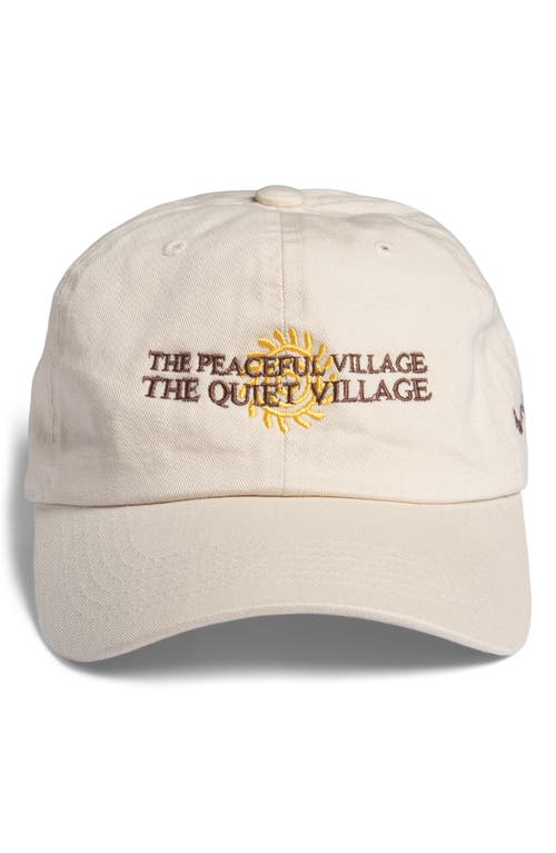 x Disney 'The Lion King' Peaceful Village Embroidered Baseball Cap in Bone