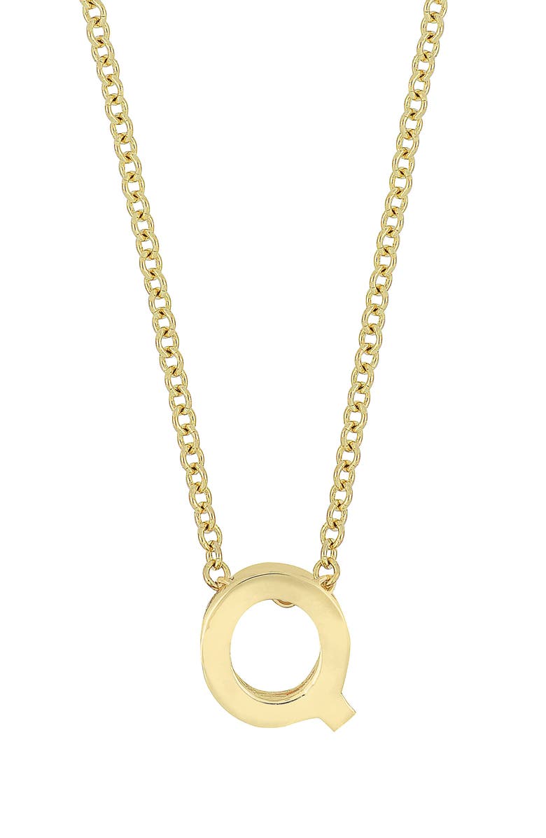 BONY LEVY 14K Gold Initial Pendant Necklace, Main, color, YELLOW GOLD- Q