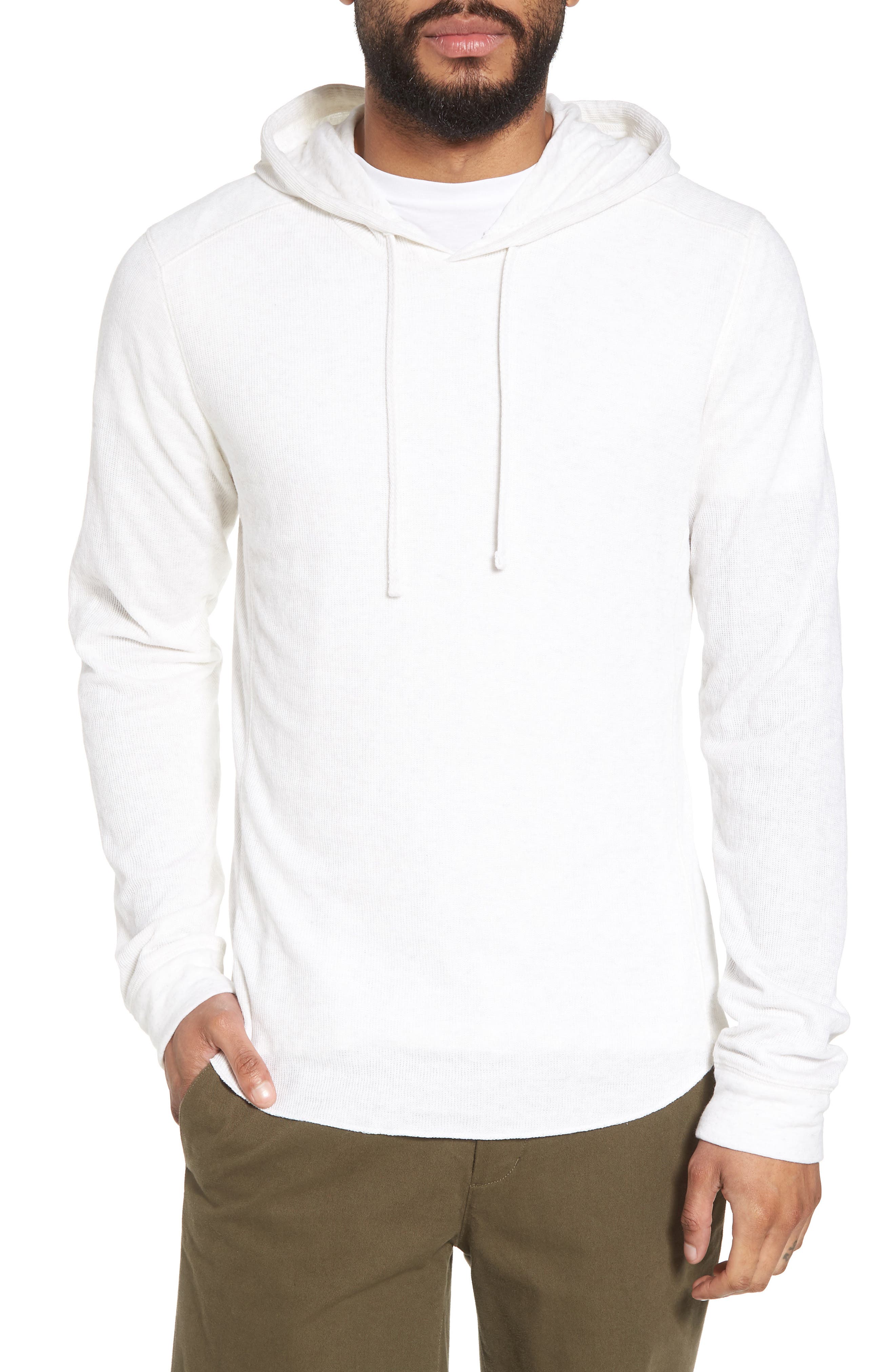 vince double knit hoodie