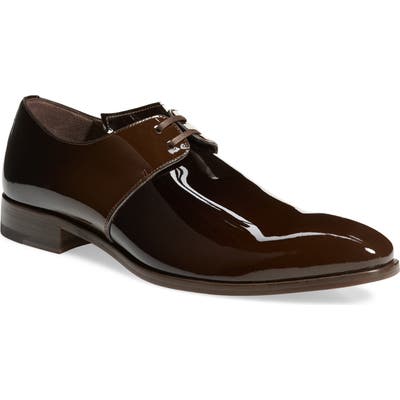 Mezlan Chopin Plain Toe Derby- Brown