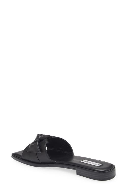 Shop Steve Madden Tatum Slide Sandal In Black Leather