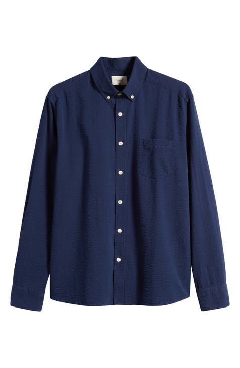 Bush Seersucker Button-Down Shirt