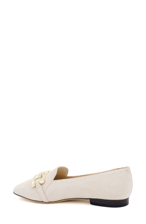 Amalfi By Rangoni Galatea Bit Loafer In Beige Cashmere/gold Chain