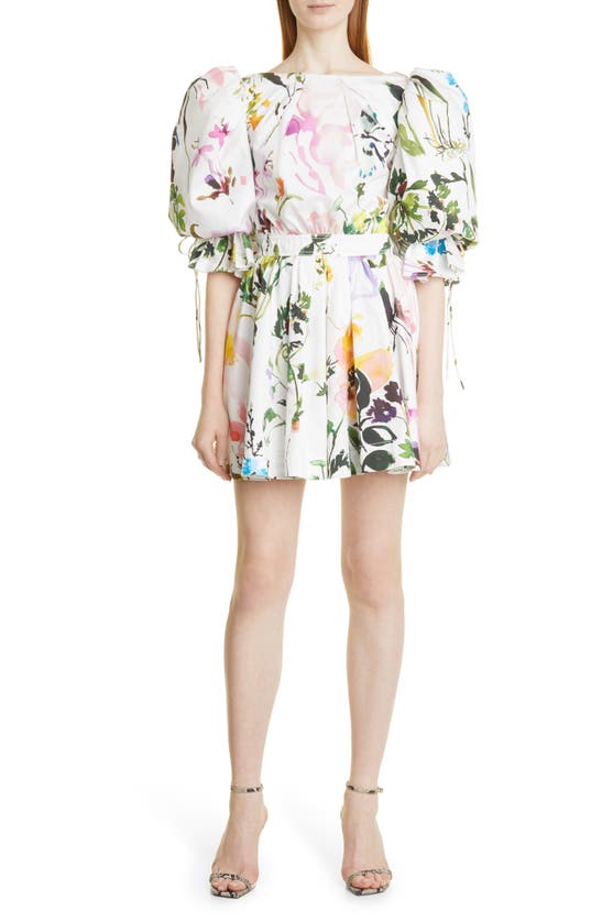 Aje Drift Floral Puff Sleeve Dress In Botanic Floral | ModeSens