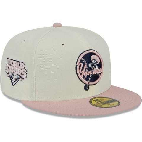 Men's New Era Light Blue/Brown Boston Braves Cooperstown Collection 1914 World Series Beach Kiss 59FIFTY Fitted Hat