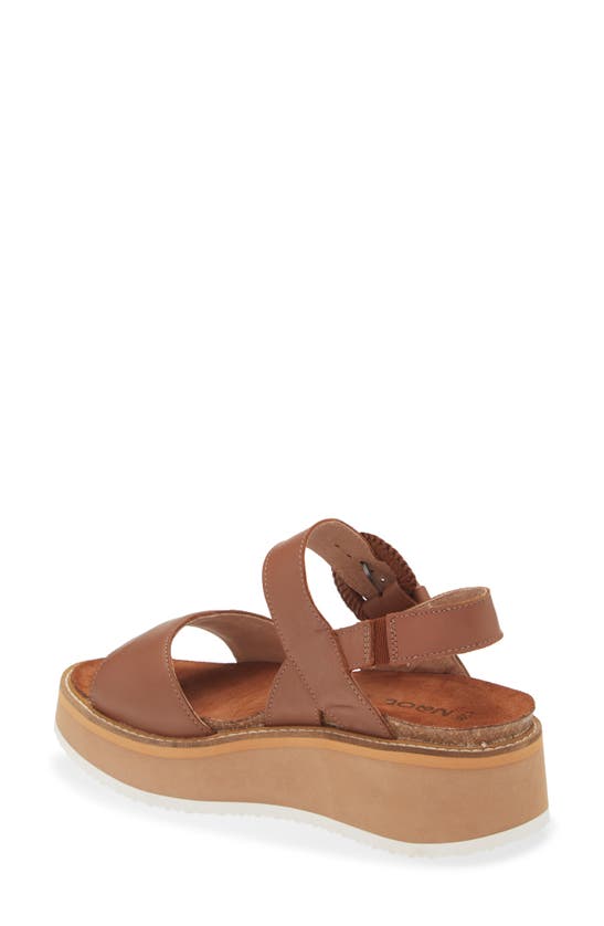 Shop Naot Crepe Platform Sandal In Caramel Leather