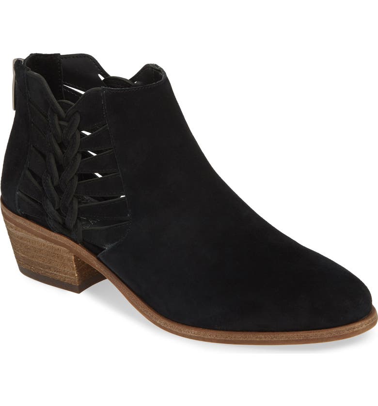 VINCE CAMUTO Prestetta Bootie, Main, color, BLACK SUEDE