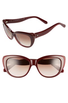 kate spade new york 'emalee' 54mm cat eye sunglasses | Nordstrom