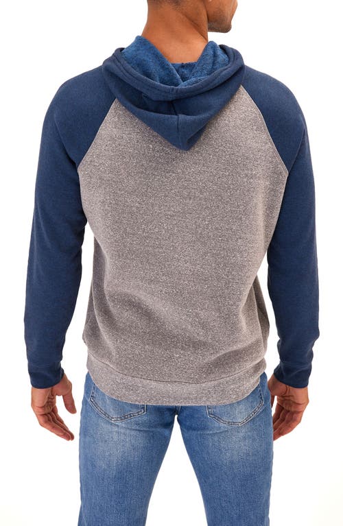 Shop Threads 4 Thought Baseline Hoodie In Heather Grey/midnight