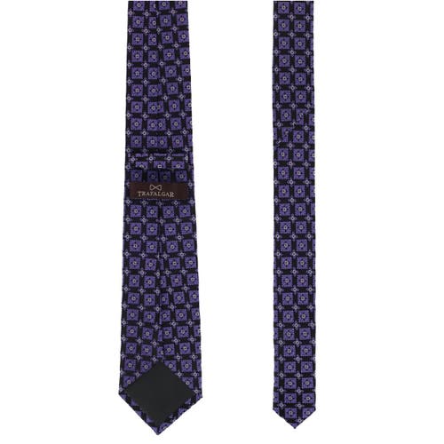 TRAFALGAR TRAFALGAR AZZIMATO DIAMOND STATELY SILK NECKTIE