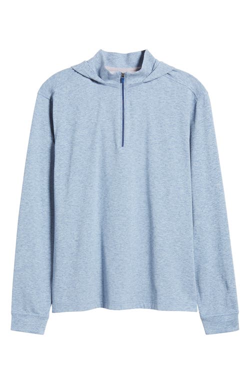 Shop Johnnie-o Slaton Quarter Zip Performance Hoodie In Lake