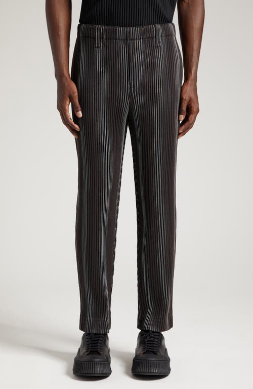 Homme Plissé Issey Miyake Pleated Tweed Pants in Brown at Nordstrom, Size 1