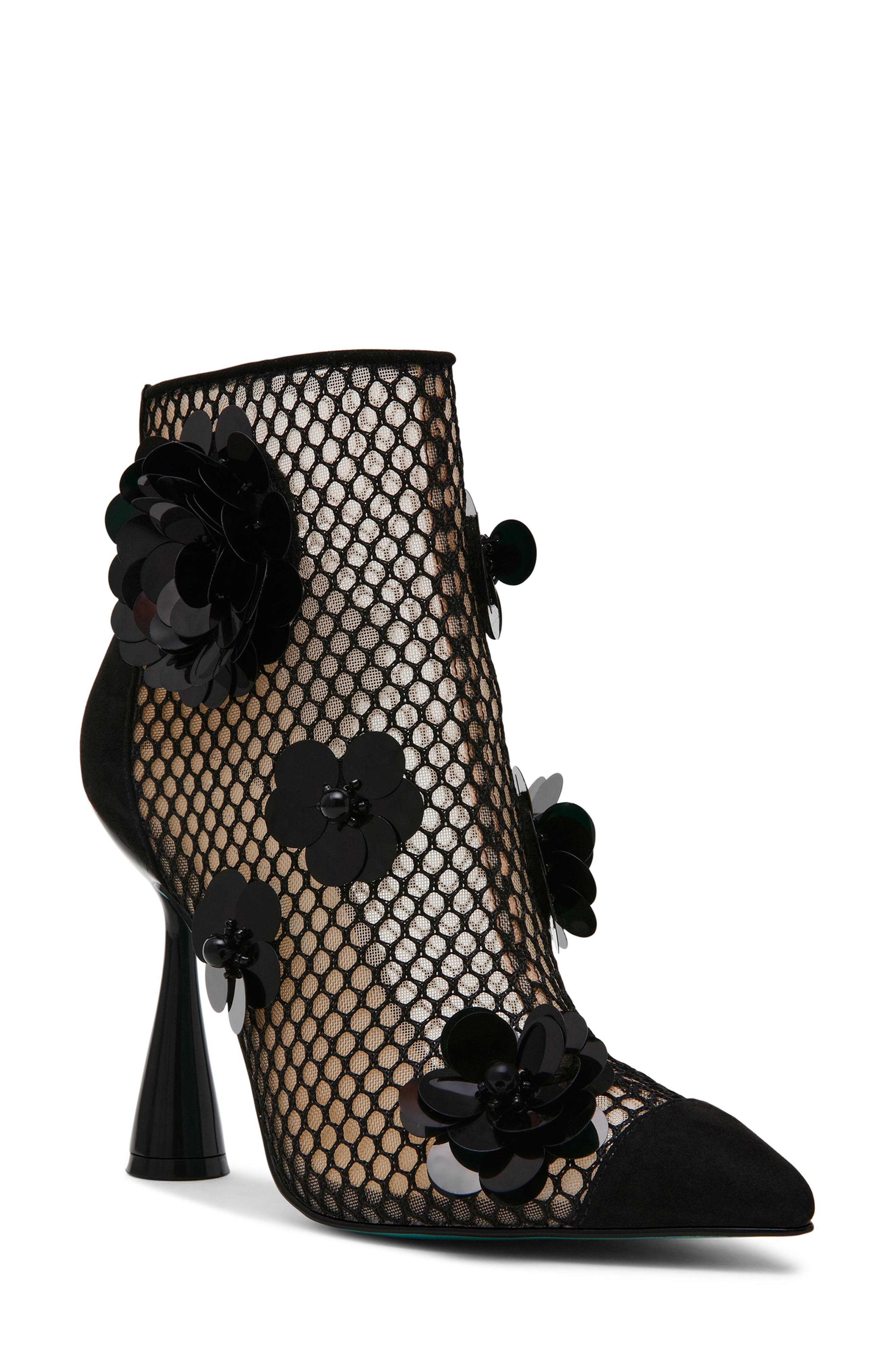 Betsey Johnson Navey Mesh Bootie in Black 