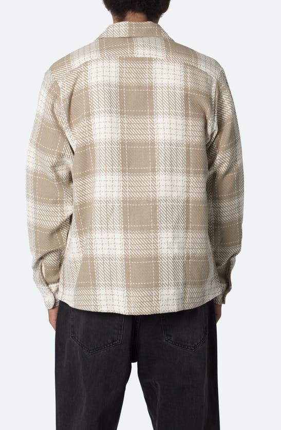 Mnml Plaid Classic Flannel Button-up Shirt In Earth