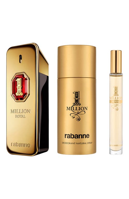 Rabanne 1 Million Royal Parfum 3-piece Gift Set $208 Value In White